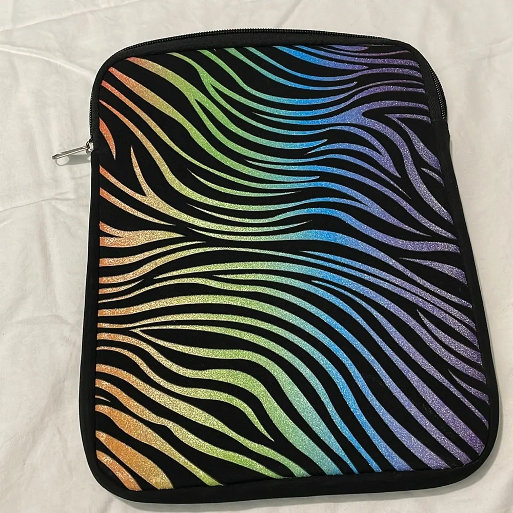 Rainbow Zebra Tablet Case